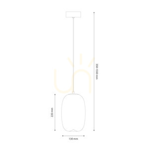 Lampa wisząca Milagro VASO 3 AMBER ML1405, złota, LED 4 W small 4