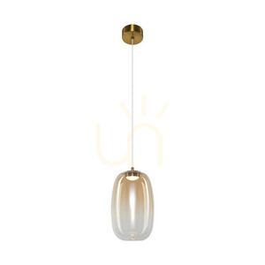 Lampa wisząca Milagro VASO 3 AMBER ML1405, złota, LED 4 W small 0