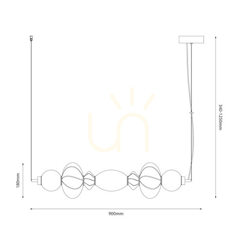 Sprawdź Lampa wisząca Milagro ASCOLI ML1421 LED 24 W wielokolorowa 90 cm