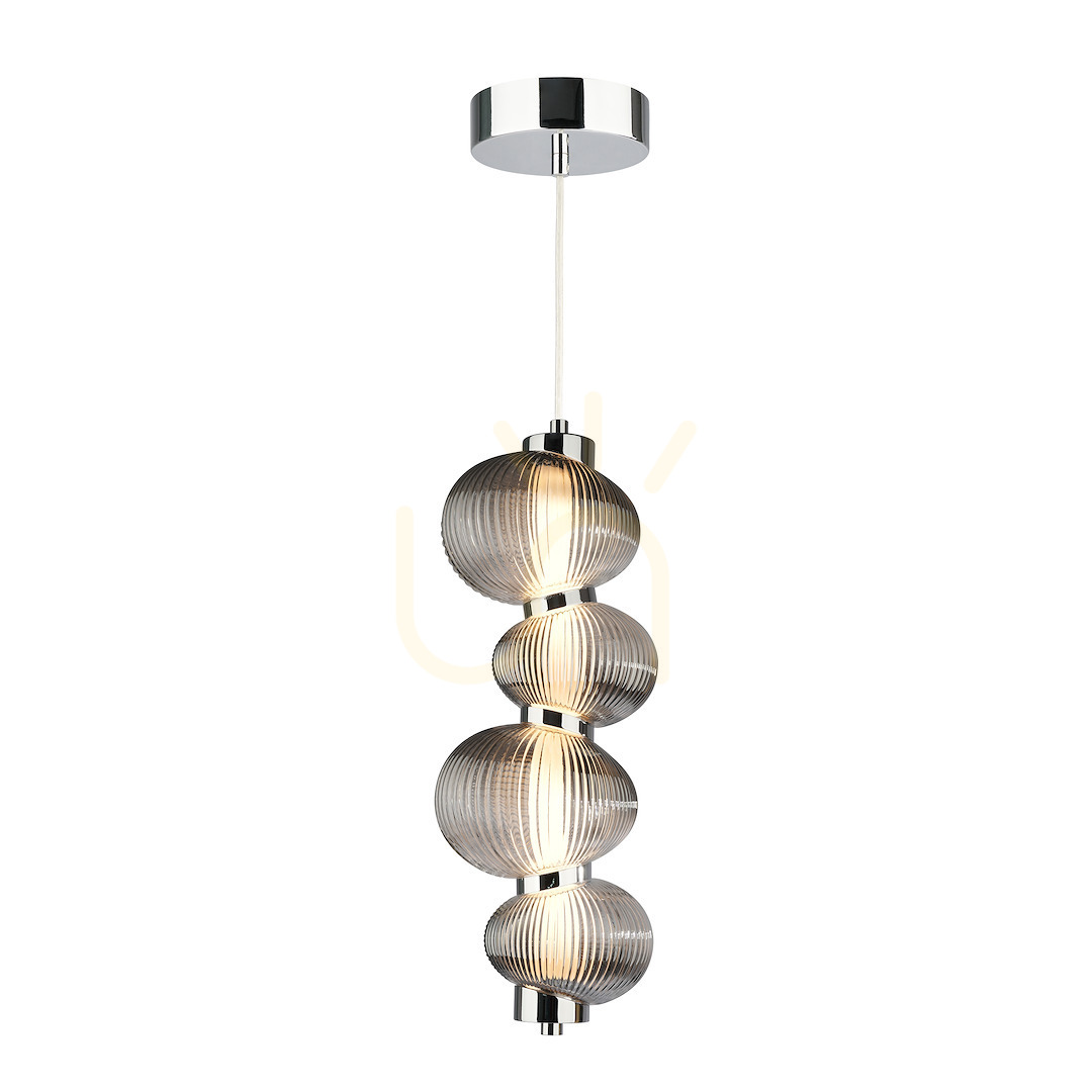 Sprawdź Chrom Lampa Wisząca Bolla Smoked 17 W Led Chrom Lampa Wisząca Bolla Smoked 17 W Led