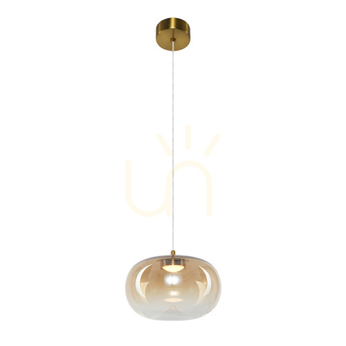 Sprawdź Lampa wisząca LED Milagro VASO 1 AMBER ML1399, złota, 4 W, 3000 K
