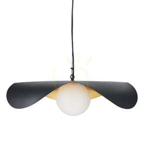 Lampa wisząca ENZO czarno złota 60 cm small 5