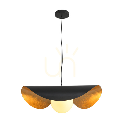 Sprawdź Lampa wisząca ENZO czarno złota 60 cm