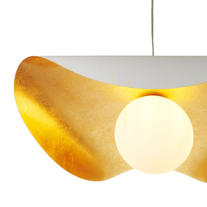 Lampa wisząca ENZO biało złota 80 cm small 16