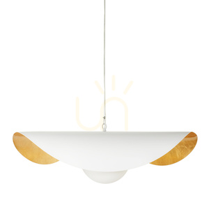 Lampa wisząca ENZO biało złota 80 cm small 4