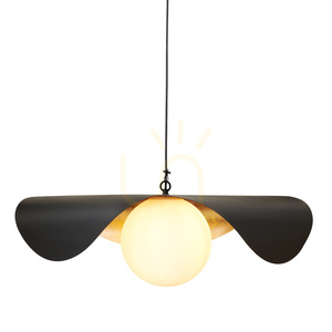 Lampa wisząca ENZO czarno złota 80 cm small 1
