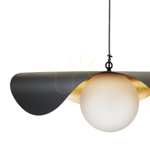 Lampa wisząca ENZO czarno złota 80 cm small 21