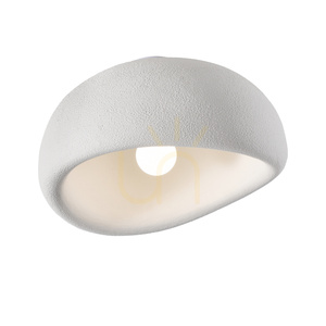 Plafon sufitowy STONE biały 40 cm small 2