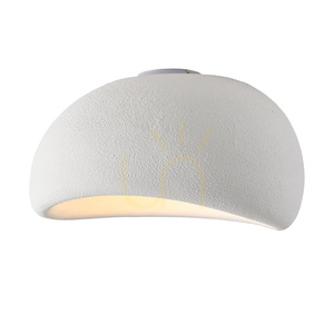 Plafon sufitowy STONE biały 50 cm small 2