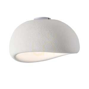 Plafon sufitowy STONE biały 50 cm small 3
