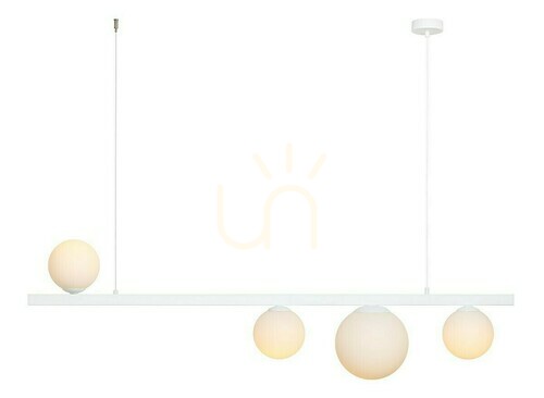Sprawdź Lampa Wisząca Aldex Garda 4 Biała Metal Szkło 1099L