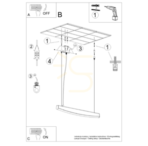 Lampa wisząca JORUN 120 czarna LED 3000K - THORO small 8
