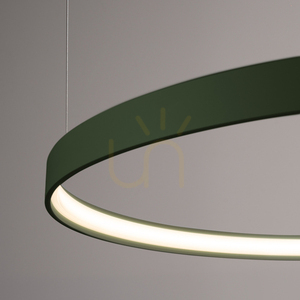 Żyrandol RIO 2 55/78 zielona oliwka LED 3000K - THORO small 4