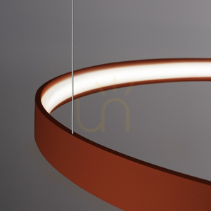 Żyrandol RIO 2 55/78 ochra czerwona LED 4000K - THORO small 3