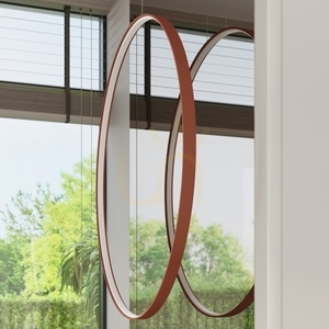Lampa wisząca RIO 55 ochra czerwona LED 4000K - THORO small 14