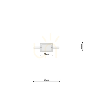 Lampa wisząca RIO 55 ochra czerwona LED 4000K - THORO small 9