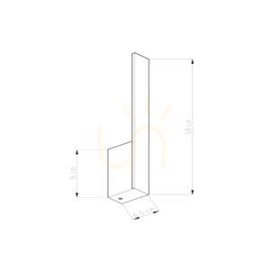 Kinkiet LAHTI 50 ochra czerwona LED 4000K - THORO small 6