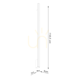 Kinkiet LAGOM 120 ochra czerwona LED 3000K - THORO small 7