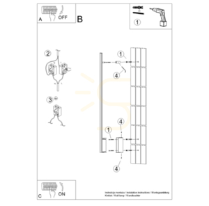 Kinkiet LAGOM 120 ochra czerwona LED 3000K - THORO small 8