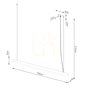 Lampa wisząca JORUN 150 czarna LED 4000K - THORO small 7
