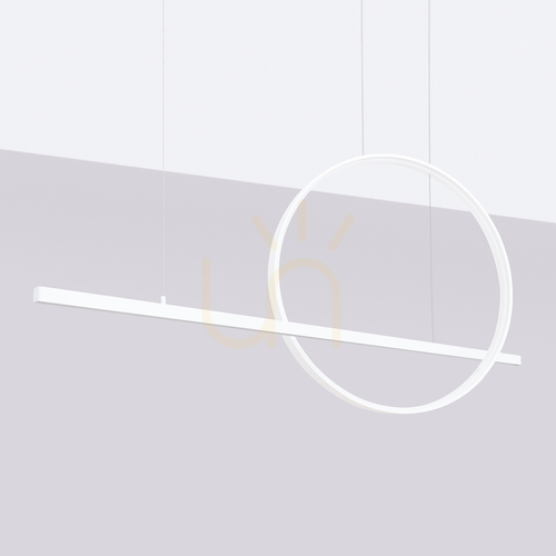 Sprawdź Lampa wisząca GLAD biała LED 3000K - THORO