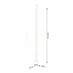 Kinkiet LAGOM 90 ochra czerwona LED 4000K - THORO small 7