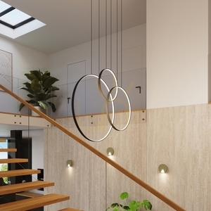 Lampa wisząca RIO 3 55/78/110 czarna LED 3000K - THORO small 13