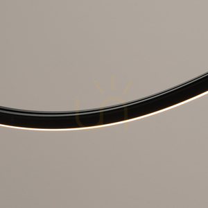 Żyrandol ALVAR 1 czarny LED 3000K - THORO small 4