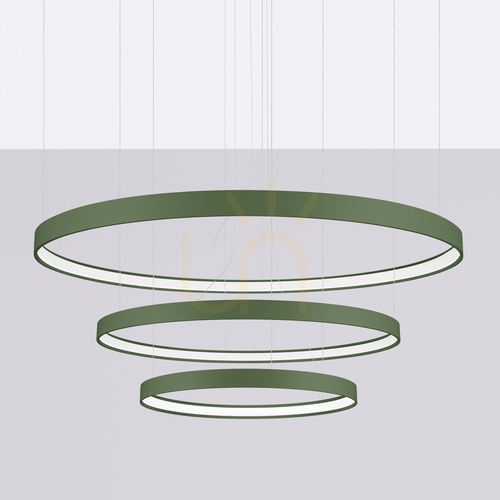 Sprawdź Żyrandol RIO 3 55/78/110 zielona oliwka LED 4000K - THORO
