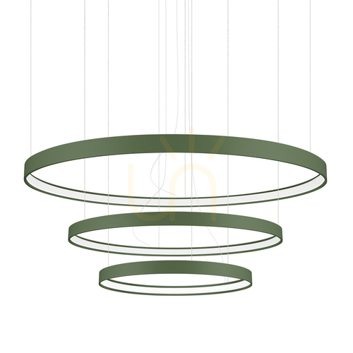 Sprawdź Żyrandol RIO 3 55/78/110 zielona oliwka LED 4000K - THORO