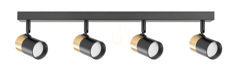 Sprawdź Zuma Line FORI OB-2204BD-4-BK GU10 czarny