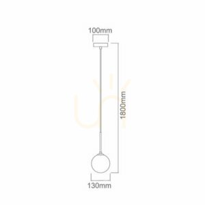 Lampa wisząca Bao czarna dymiona metalowa Open Design Highlights small 2