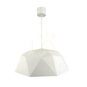 Lampa wisząca Iseo Biała Piaskowa Open Design Highlights 1xE27 40 cm 18W small 0