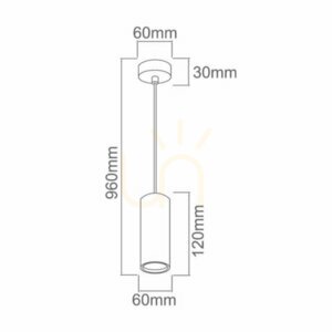 Lampa wisząca Kika S 120 chrom czarna GU10 Open Design Highlights small 2