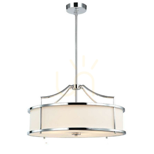Sprawdź Lampa wisząca Stanza 4xE27 biała chromowa Open Design Highlights