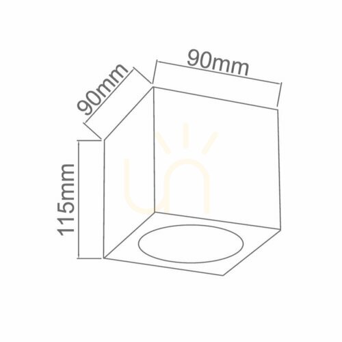 Sprawdź Lampa sufitowa Cubo Chrom Czarny Połysk GU10 Open Design Highlights