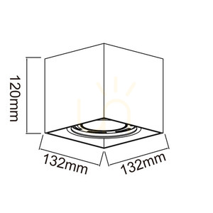 Lampa sufitowa Cardi czarna matowa GU10 Open Design Highlights small 2