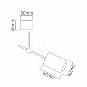 Lampa sufitowa Stick Biały Matowy GU10 8W Aluminium Open Design Highlights small 2