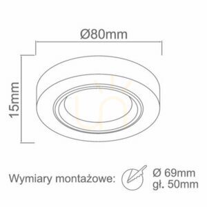 Oprawa wpuszczana Acido Chrom GU10 80 mm Open Design Highlights small 1