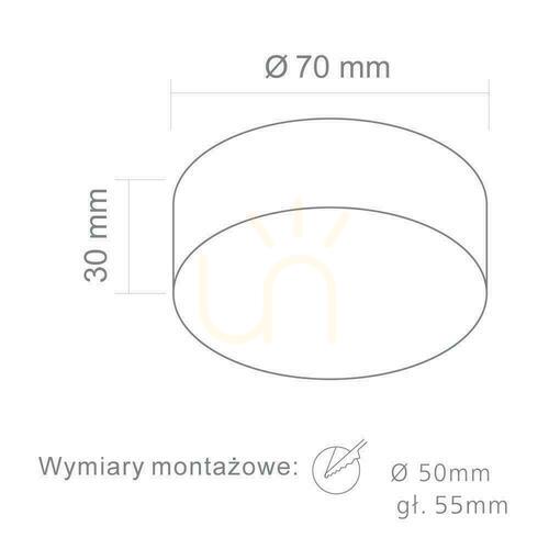 Sprawdź Oprawa wpuszczana LED Bola biały matowy 5W 3000K IP20 70 mm 3000K