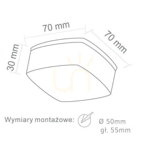 Sprawdź Oprawa wpuszczana LED Caps Open Design Highlights biały matowy 70mm 3000K 5W