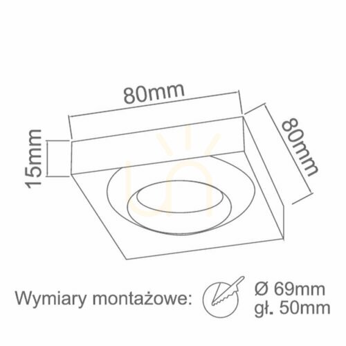 Sprawdź Oprawa wpuszczana Dardo Mobile Open Design Highlights chrom GU10 80 mm