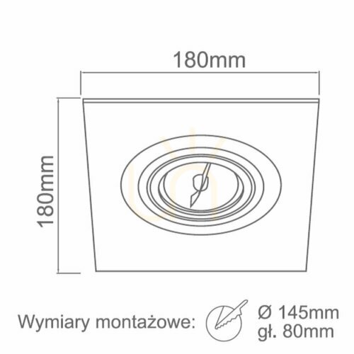Sprawdź Oprawa wpuszczana Faro Biała Matowa Aluminium ES111 Open Design Highlights