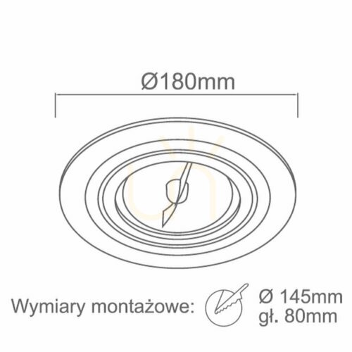 Sprawdź Oprawa wpuszczana Puro Bianco Open Design Highlights biała matowa 180 mm ES111