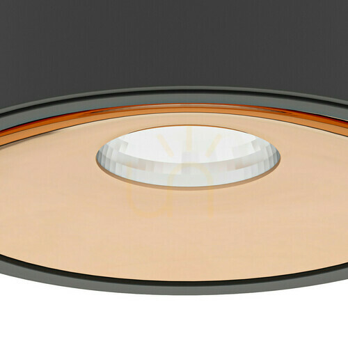 Sprawdź Lampa sufitowa LED Neo Czarna Złota 10W 3000K Open Design Highlights