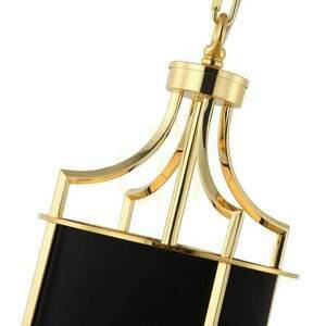 Lampa wisząca Lunga czarno-złota metalowa Open Design Highlights E27 1x15W small 2
