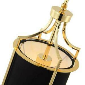 Lampa wisząca Lunga czarno-złota metalowa Open Design Highlights E27 1x15W small 3