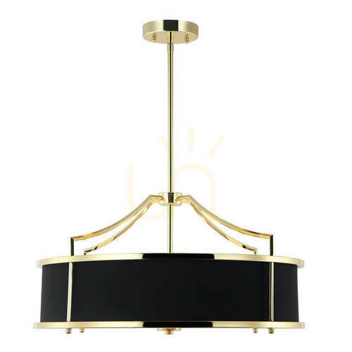 Sprawdź Lampa wisząca Stanza 4xE27 biała złoto czarna Open Design Highlights
