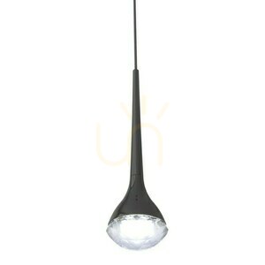 Lampa sufitowa LED Crima czarna błyszcząca 6W 3000K Open Design Highlights small 3