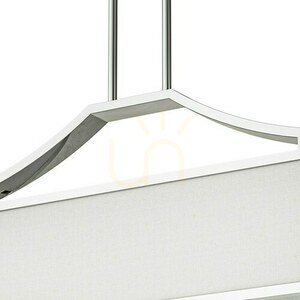 Lampa wisząca Gerdo 6xE14 biała kremowa metal tkanina Open Design Highlights small 6